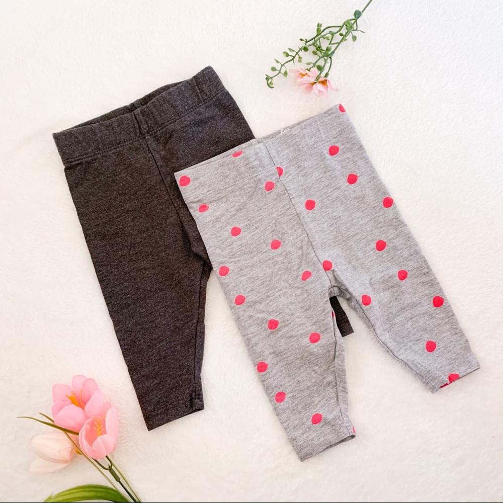 Set of Two Dip Baby Girl Leggings